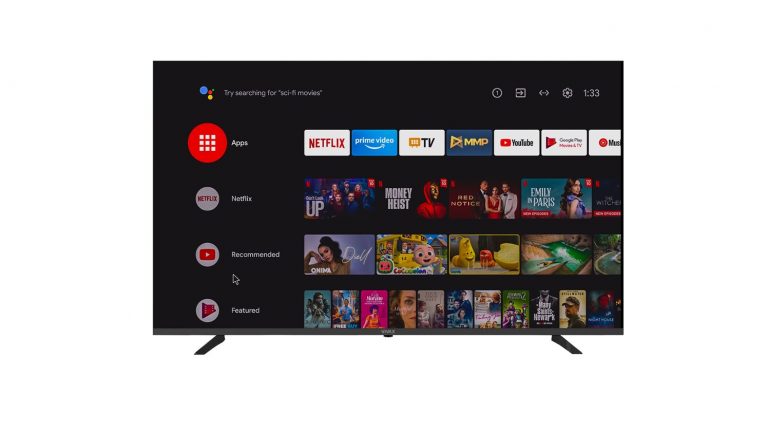 VIVAX IMAGO A Series 50UHD10K Smart TV sa crnim okvirom i nožicama postolja