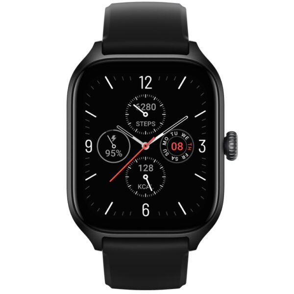 Amazfit GTS 4 Infinite Black pametni sat sa crnim kućištem i AMOLED ekranom