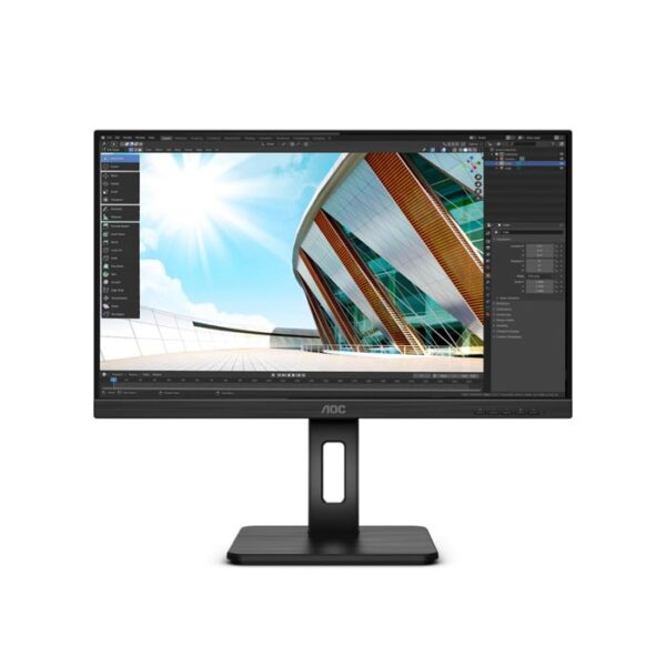 AOC Q24P2Q 2K monitor u crnoj boji sa tanakim okvirom