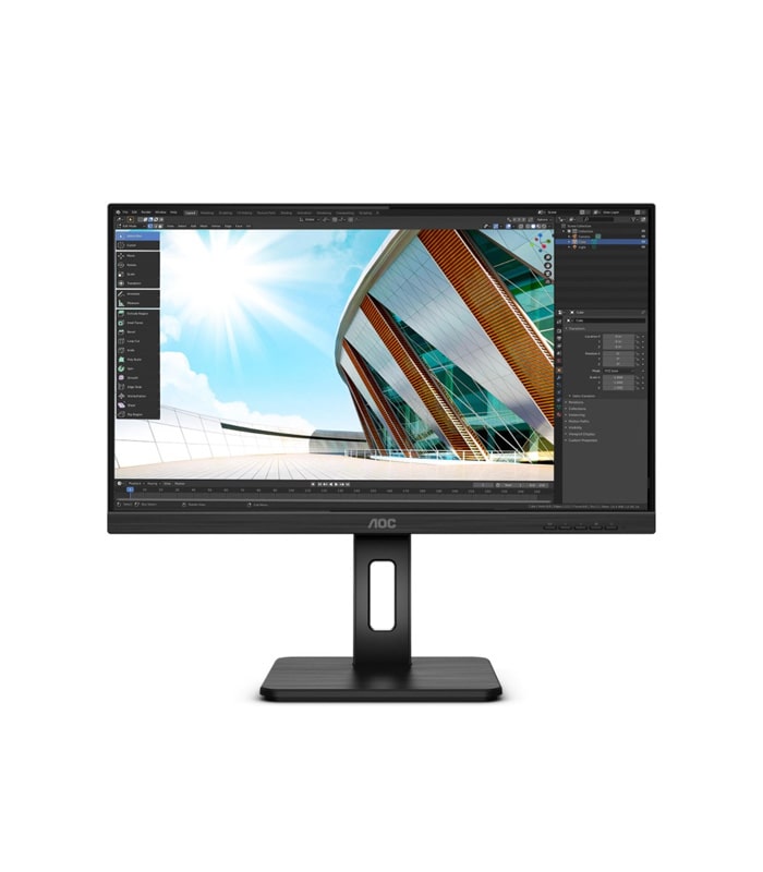 AOC Q24P2Q 2K monitor u crnoj boji sa tanakim okvirom