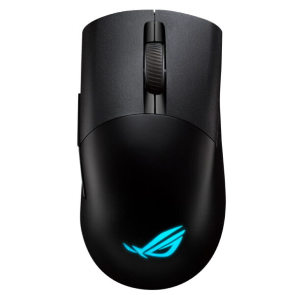 ASUS ROG Keris Wireless AimPoint miš sa RGB osvetljenjem i ergonomskim dizajnom.