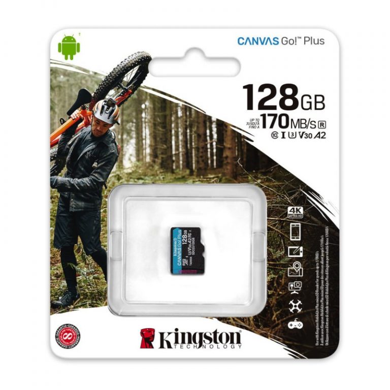 Micro SD kartica 128GB Canvas Plus GO sa adapterom, brend Kingston