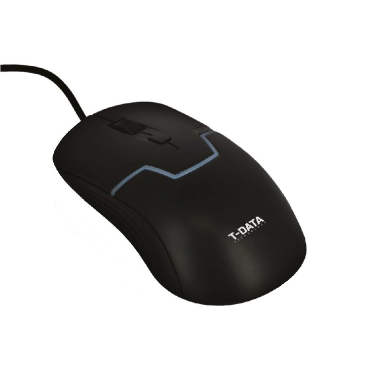 TTO Miš Optički K100 - crni gaming miš sa točkom za pomeranje i 4 dugmeta