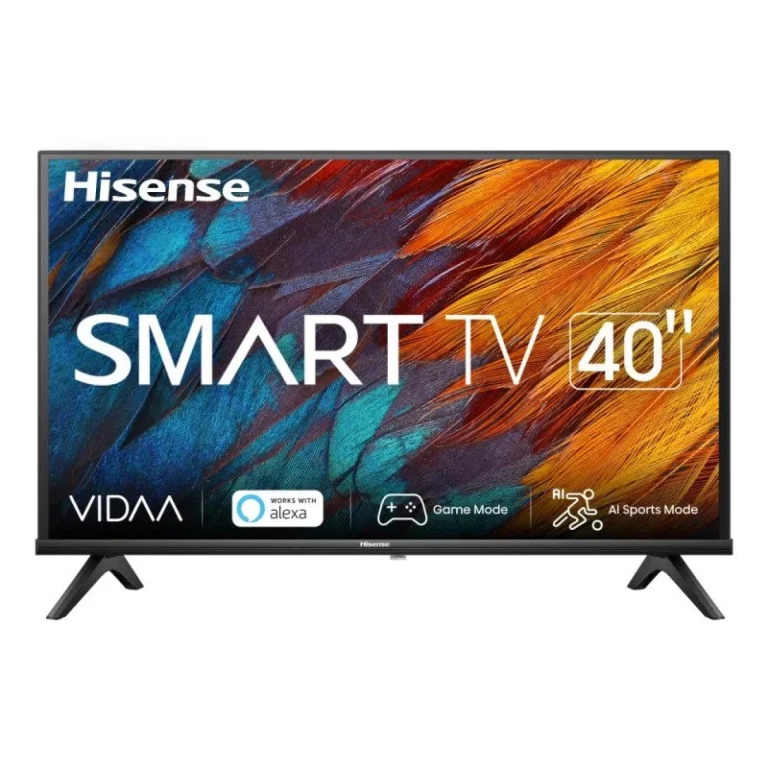 HISENSE 40A4K LED Smart TV sa crnim okvirom i postoljem, prikazan u moderan dizajn