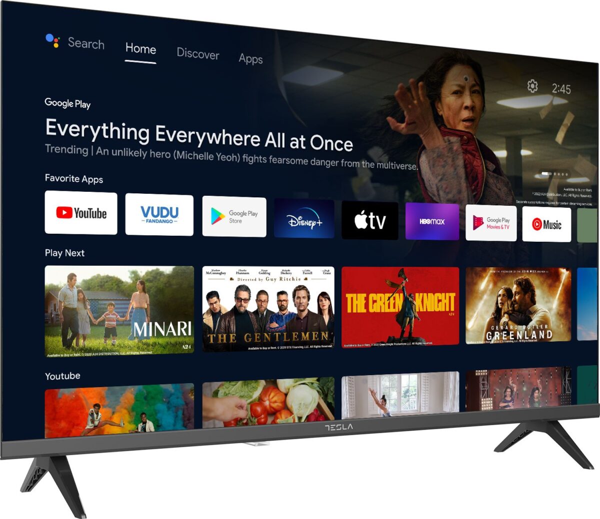 Tesla TV 32E635BHS HD Android smart televizor sa crnim okvirom i Google Assistant podrškom