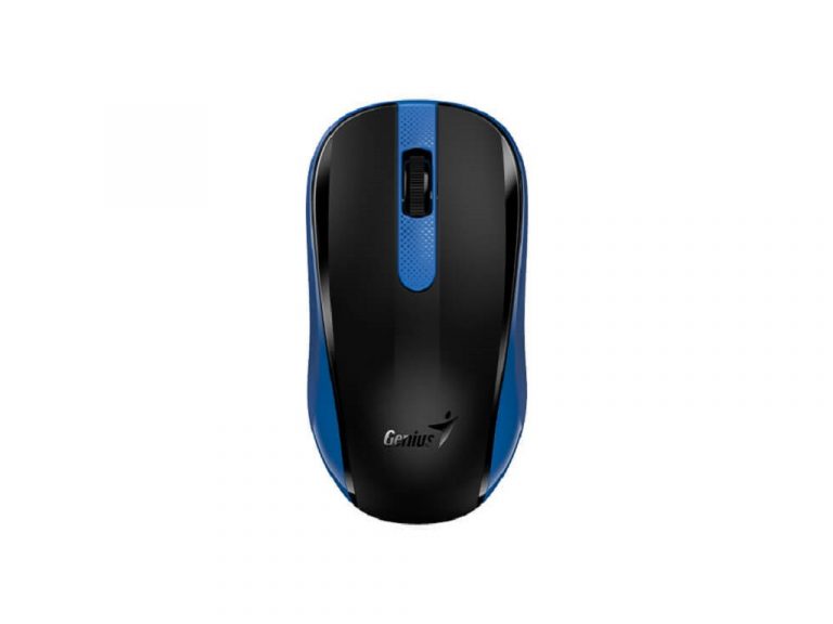 Plavi Genius NX-8008S wireless miš sa USB dongle-om i silent tipkama.