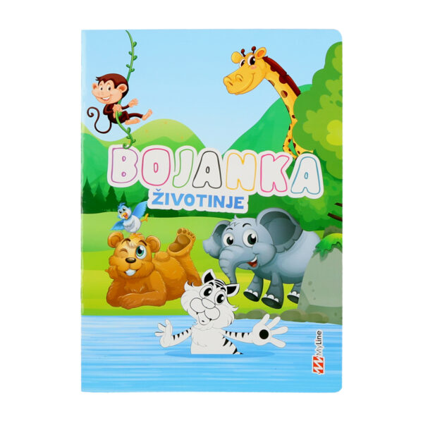 MO Bojanka životinje - Vrabac, ilustracija ptice za bojenje