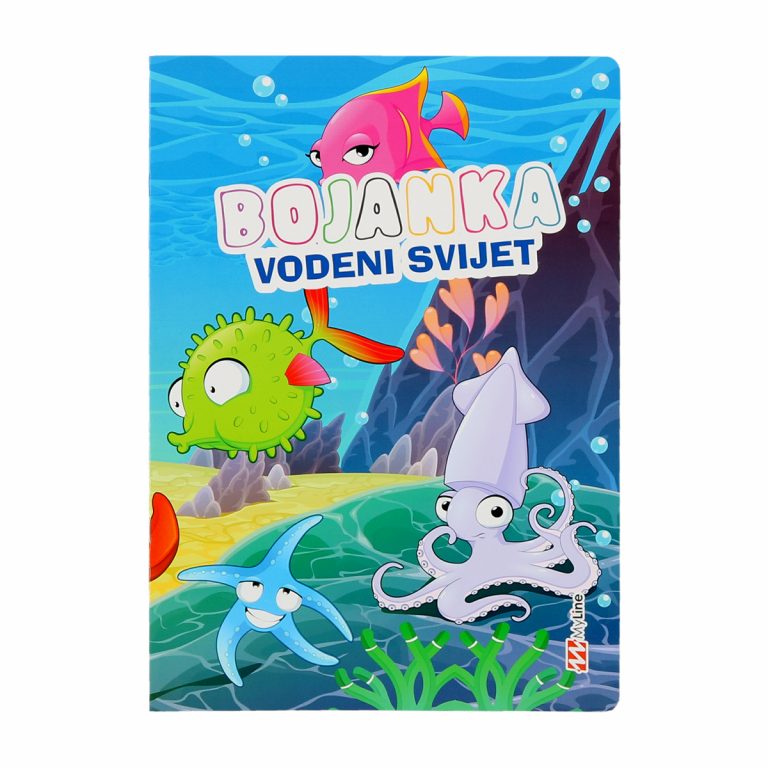 MO Bojanka vodeni svijet sa raznovrsnim morskim životinjama za bojenje