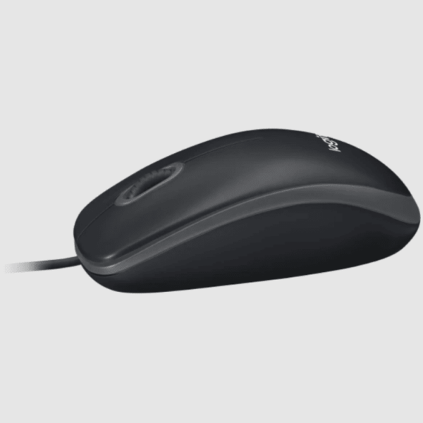 Logitech B100 crni optički miš sa USB konektorom i dugim kablom