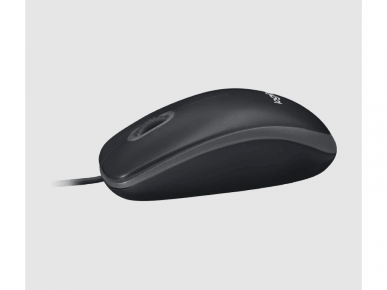 Logitech B100 crni optički miš sa USB konektorom i dugim kablom