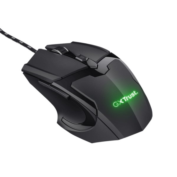 Trust Basics Gaming žičani miš sa ergonomskim dizajnom i RGB osvetljenjem