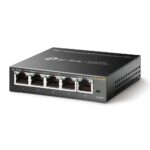 TP-Link TL-SG105E 5-Port Gigabit Smart Switch sa crnim dizajnom i LED indikatorima