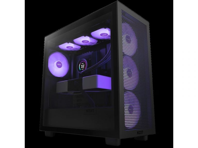 NZXT H7 Flow Black RGB kućište sa ugrađenim RGB ventilatorima i moderanim dizajnom