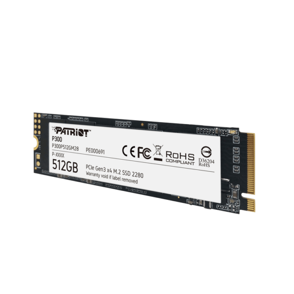 Patriot P300 SSD 512GB M.2 NVMe disk sa bele tehnologije