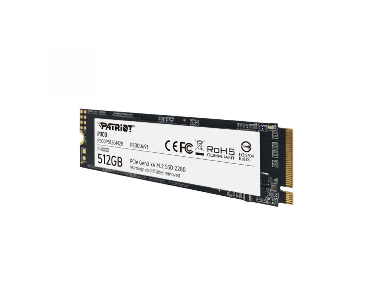 Patriot P300 SSD 512GB M.2 NVMe disk sa bele tehnologije