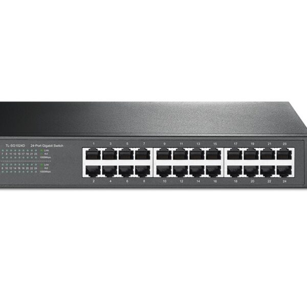 TP-Link TL-SG1024D 24-port Gigabit Switch na radnom stolu
