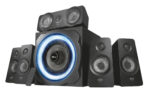 Trust GXT 658 Tytan 5.1 surround zvučnici sa crnim dizajnom i LED osvetljenjem