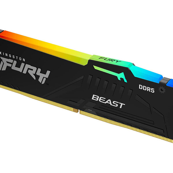 Kingston 16GB DDR5 RGB Fury Beast RAM modul sa RGB osvetljenjem