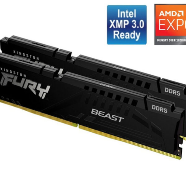 Kingston 32GB DDR5 Fury Beast RAM memorija sa crvenim hladnjakom