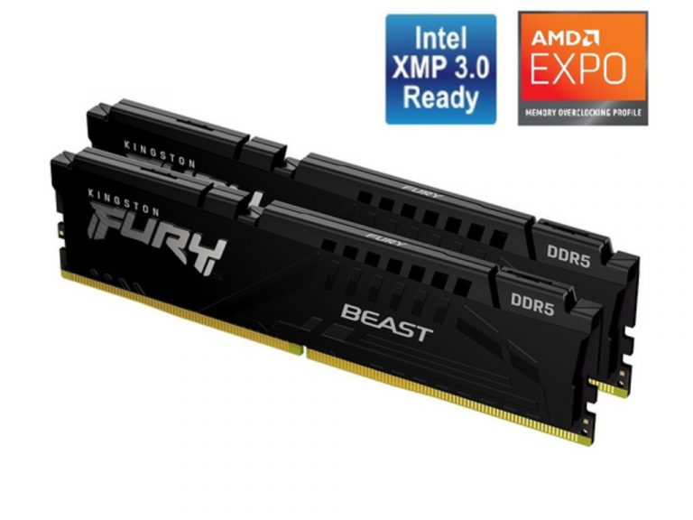 Kingston 32GB DDR5 Fury Beast RAM memorija sa crvenim hladnjakom