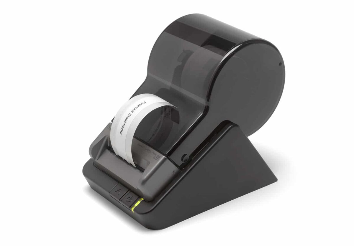 PRN Printer 650 Termalni Label - crno-beli štampač sa USB kablom i rolom etiketa