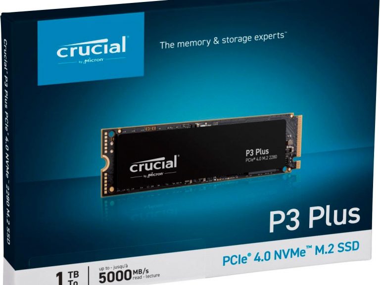 Crucial SSD P3 Plus 1TB NVMe M.2 disk sa PCIe Gen 4 x4 podrškom