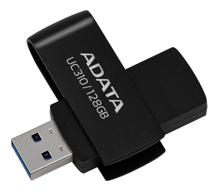 ADATA UC310 USB memorija 128GB crne boje sa USB 3.2 priključkom