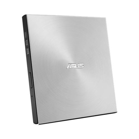 Srebrni eksterni optički uređaj Asus SDRW-08U7M-U sa USB priključkom