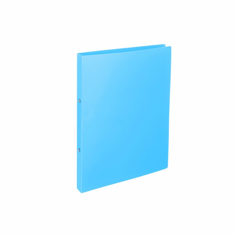 Plava PVC fascikla A4 formata sa 2 metalne ringle