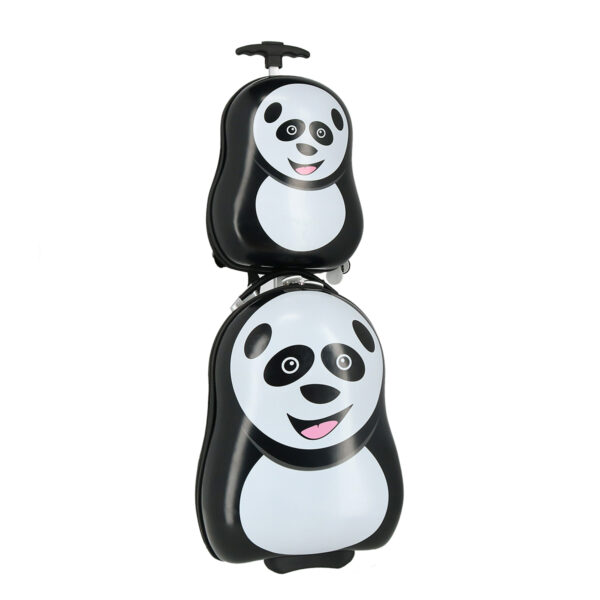 Dječiji kofer PANDA 2/1 sa šarenim panda dizajnom i praktičnim rukohvatom