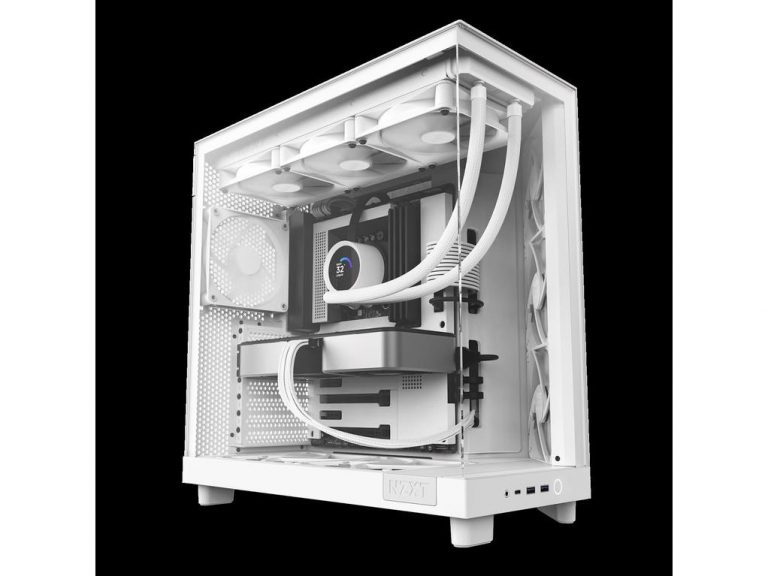 NZXT H6 Flow White kućište sa tri ventilatora i prozirnim bočnim panelom