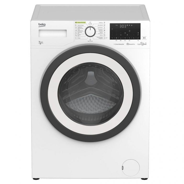 Beko HTV 7736 XSHT kombinovana mašina za pranje i sušenje veša u bijeloj boji sa XL vratima i displayem