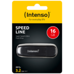 Crna Intenso USB 3.2 flash memorija 16GB sa Speed Line dizajnom