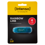 Plava Intenso USB Flash memorija 4GB sa transparentnim plastičnim kućištem