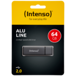 Intenso USB Flash 64GB crne boje sa aluminijskim kućištem