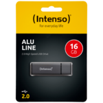 Intenso USB Flash 16GB crne boje sa aluminijskim kućištem