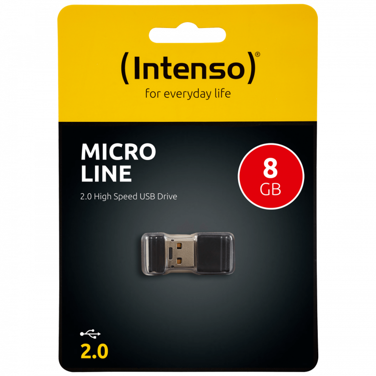 Crna Intenso USB Flash memorija 8GB sa USB 2.0 priključkom