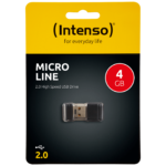 Crna Intenso USB Flash memorija 4GB sa USB 2.0 priključkom