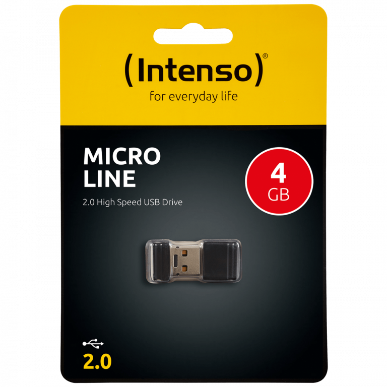 Crna Intenso USB Flash memorija 4GB sa USB 2.0 priključkom