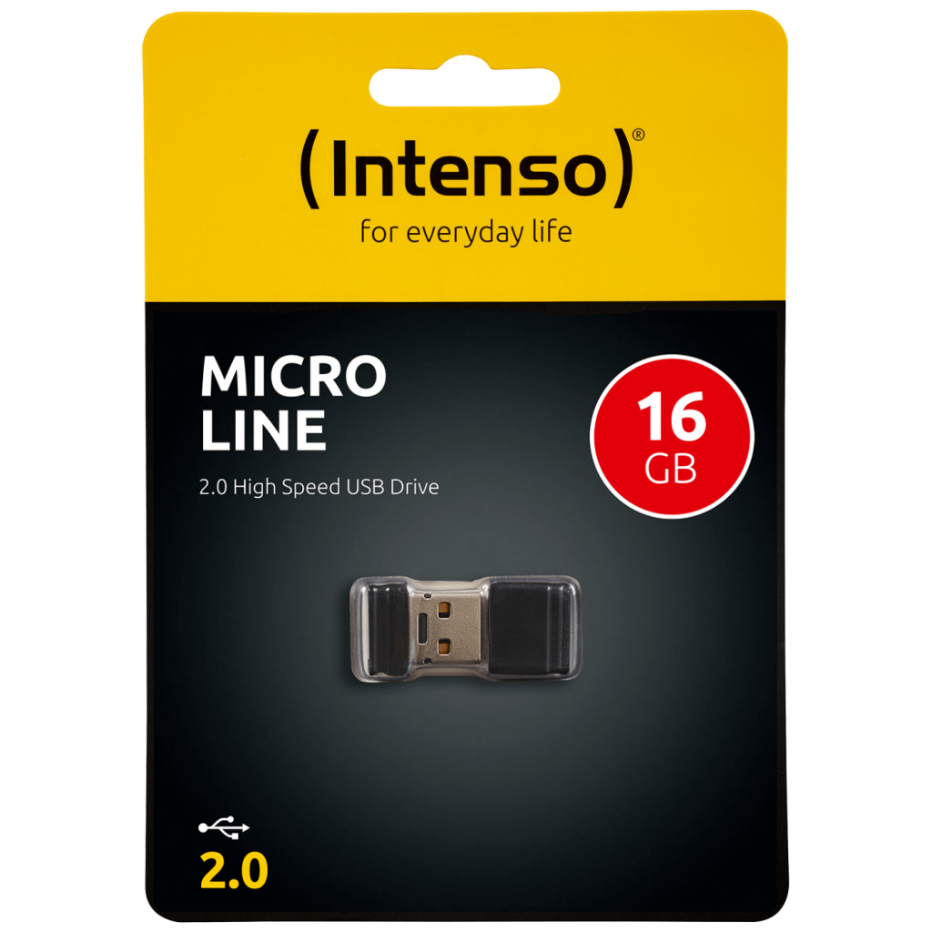 Crna Intenso USB Flash memorija 16GB sa USB 2.0 priključkom