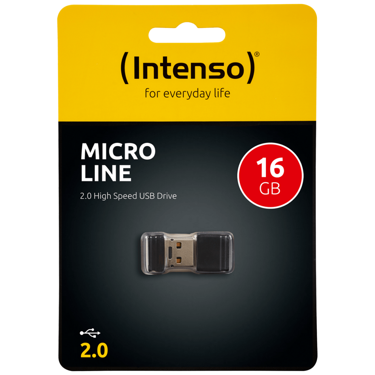 Crna Intenso USB Flash memorija 16GB sa USB 2.0 priključkom
