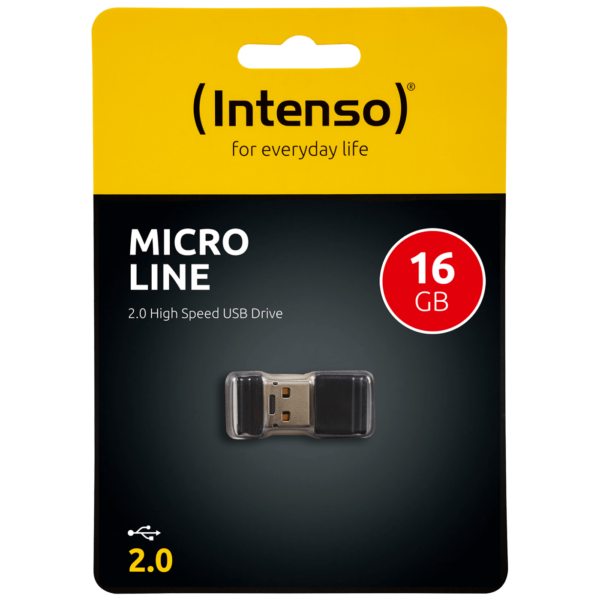Crna Intenso USB Flash memorija 16GB sa USB 2.0 priključkom