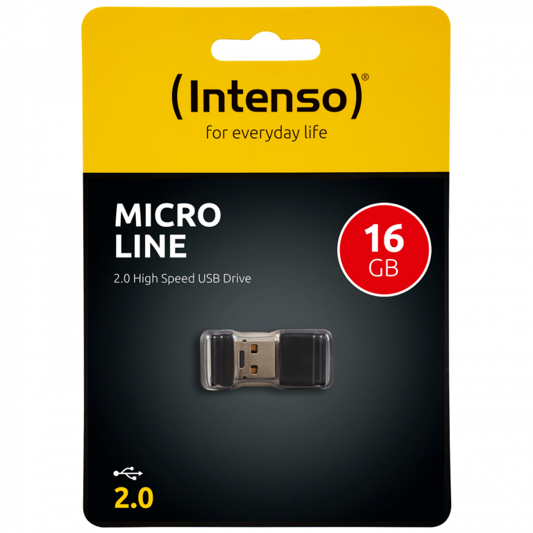 Crna Intenso USB Flash memorija 16GB sa USB 2.0 priključkom