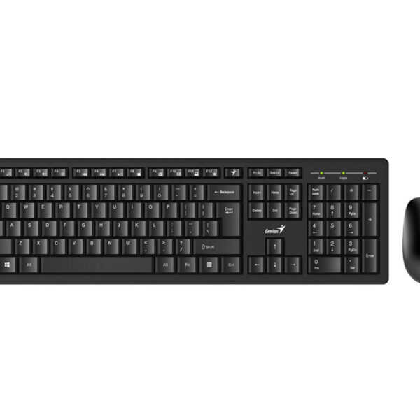 Genius KM-8200 wireless tastatura i miš set u crno-sivoj boji