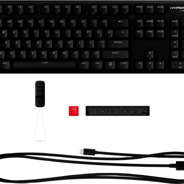 HyperX Alloy Origins PBT HX Red mehanička tastatura sa crnim prekidačima i EN rasporedom