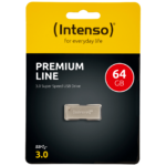Intenso USB Flash 64GB Premium Line, srebrna metalna memorija sa USB 3.0 priključkom