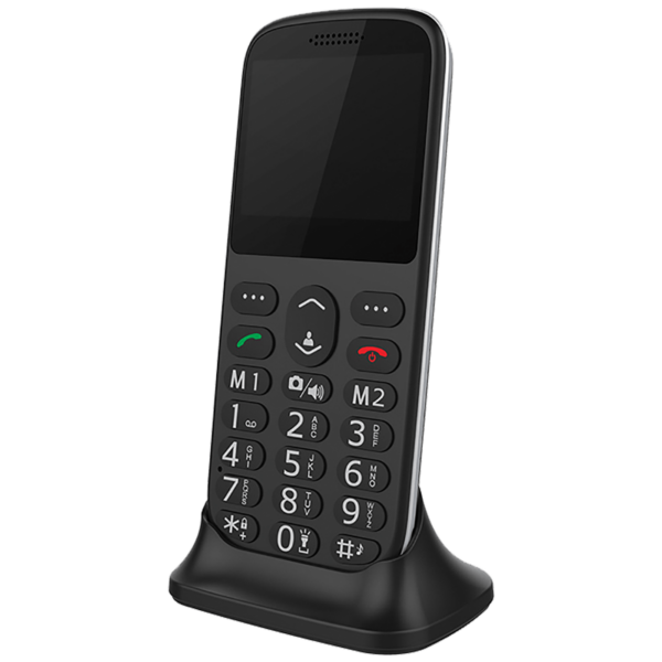 MeanIT SENIOR IV Black mobilni telefon sa velikim tipkama i SOS dugmetom