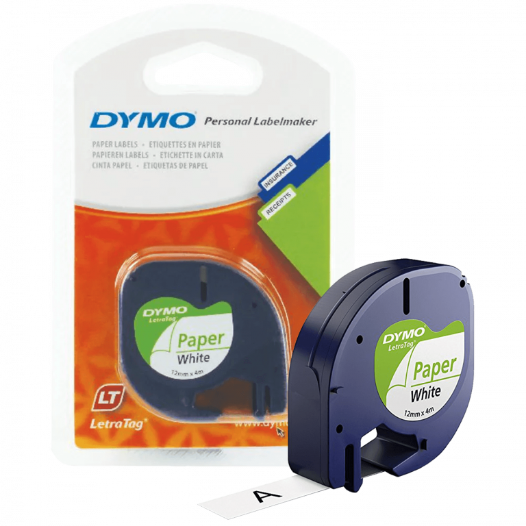 Dymo kaseta s bijelom trakom za LetraTag, širina 12 mm