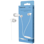 Bijele Borofone BM25 Sound Edge slušalice sa mikrofonom i 1.2m kablom
