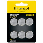 Intenso CR2032 litijska baterija u blister pakovanju od 6 komada.